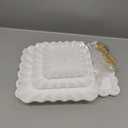 5 Pcs Dessert Table Display Set - 2 Pcs 3-Tier Dessert Display Stands & 3 Pcs Serving Tray - Dessert Trays Dessert Stands Treat Table Displays Set for Tea Parties,Birthdays & Baby Showers, White