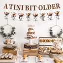 Martini Bow Birthday Party Decorations, A Tini Bit Older Banner Balloons Decorations for Girls Women Martini Bar Birthday Bachelorette Bridal Shower Party Supplies