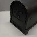 Architectural Mailboxes Arlington Heavy duty Steel Metal Post Mounted Mail Box for outside, Black, Large USPS Approved Curbside Mailbox