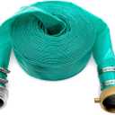 SAFBY Pump Water hose Discharge With Aluminum Pin Lug Hose Shank Coupling Set, Heavy Duty Three layer Backwash Drain Hose for pool, Backwash Hose, Lawn,Garden (100 feet, 2 inch)