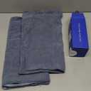 MIULEE Dark Grey Blue Couch Pillow Covers 18x18 Inch, Set of 2 Soft Chenille Decorative Square Throw Pillow Covers Farmhouse for Sofa Living Room Bed