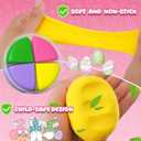 Loufor Air Dry Clay Kits Easter - Modeling Clay for Kids, Ultra Light & Soft, Safe & Non-Toxic, 12 Boxes Model Magic Clay with Sculpting Tools und Tutorials, DIY Creative Arts und Crafts Toys Gifts (Black, L)
