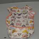 Tiny Twinkle Mess Proof Baby Bib - Waterproof & Lightweight Baby-Led Weaning Apron | 100% Recycled Polyester, Easy Clean & Machine Washable (Flutter, Small 6-24 Months) Flutter