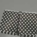400 Pack 5 x 7 Inches Treat Bags Polka Dot Cookie & Candy Buffet Bags - Small Paper Snack Bags for Food Sandwich Packaging (Black & White)