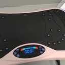 Vibration Plate Exercise Machine for Lymphatic Drainage, Vibration Machine for Full-Body Weight Loss Shaping, Vibrate Fitness Platform 400 Lbs & 200 Adjustable Speeds for Women Men Home Gym (pink)