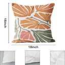 Boho Abstract Floral Pillow Covers 18x18, Modern Floral Room Decor, Modern Colorful Flower Decorative Throw Pillow Covers for Couch Bed Home Room Bedroom Decor, Set of 2