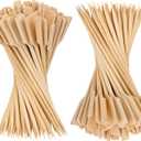 4.7 Inch Bamboo Skewers, 300 PCS Bamboo Paddle Wood Picks, Toothpicks for Appetizers, Cocktail Picks for Drinks, Food Picks, BBQ, Sandwich, Barbecue Snacks. (4.7 inch)