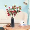Woration 3PCS Artificial Pomegranate Tree Branches 37.4 inch Fake Vivid Fruit Pomegranate Berries Branches Lifelike Props Vase Home Party Decoration
