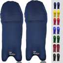 Cricket Batting Pads Covers Color Fit Neatly on Legguards Easily Put On (Navy)