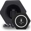 Professional Microphone Isolation Ball Shield - Superior Noise Cancellation with Pop Filter and High-Density Sound Absorbing Foam - Studio Quality Recording