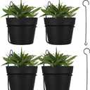Gardzen Hanging Planters, Hanging Pots Holder for Plants Outdoor & Indoor, Plant Hangers for Plant Flower, L (2-Pack 6.3")