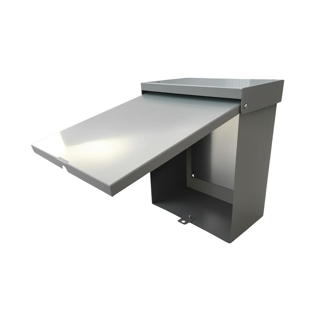 Metal Outdoor Electrical Junction Box, 1086'' Steel Waterproof Wall Junction Box, Lockable, Wall-Mounted, with Mounting Plate, Suitable for Indoor and Outdoor Environments (10in-8in-6in)