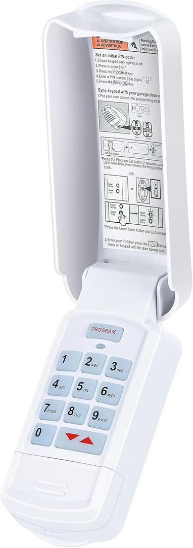 ASONPAO for OKP-BX Overhead Door Wireless Garage Door Opener Keypad