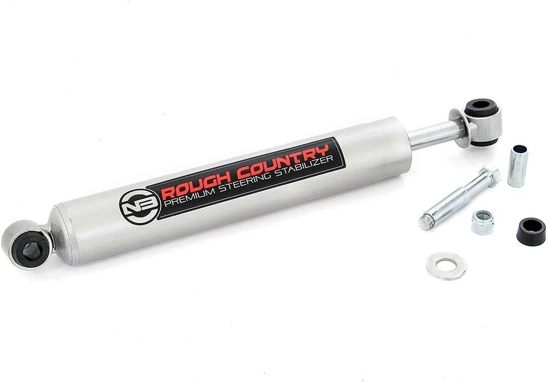 Rough Country N3 Steering Stabilizer for 1999-2004 Ford Super Duty 4WD - 8730930