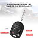 Remote Fobs Fits for Ford Explorer 2001-2015| Mustang 2005-2014| Expedition 2003-2017| Edge 2007-2015 Focus 2006-2011| Lincoln Mercury Sable 2000-2009 Mazda Keyless Entry CWTWB1U793 4D63 Chip 40/80bit (4Btn x2)