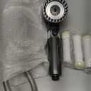 Filtered Shower Head with Handheld - High Pressure 3 Spray Modes Showerhead with Filters, 12 Replaceable Water Softener Filters for Hard Water | Ion Shower Drops Head with 75" Anti-Burst Hose (Gray)