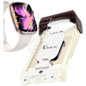 6 Pack Upgrade Screen Protector for Apple Watch Series 11 Series 10 42mm, [Not Peel off] Bubble Free full Coverage Anti-Scratch Clear Soft Film with [Automatic Align Tech] for iWatch Accessories