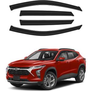 Canvcle Window Visors Rain Guards for 2024 2025 2026 Chevrolet/Chevy Trax Accessories, Outside-Mount Tape-On Side Window Wind Deflectors Vent Visors Shades 4PCS