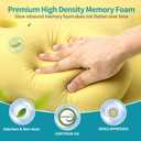 Besyodo Cervical Neck Pillow for Pain Relief - Ergonomic Side Sleeper Pillow for Neck Support, Cooling Memory Foam Pillows for Sleeping, Contour Pillow Orthopedic Bed Pillow for Back Stomach Sleepers