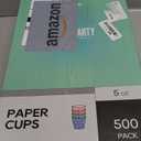 500 Pack 5oz Paper Cups, Multicolor Paper Disposable Cups, Small Mouthwash Cups, Cold Beverage Drinking Cup for Party, Travel and Event (Strip)