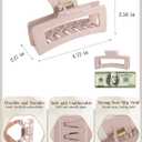 3Pcs Silicone Hair Clips Flexible Claw Clips for Women Cloud Clip Bendable Large Hair Claw Clip