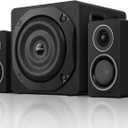 Computer Speakers with Subwoofer, 2.1 Gaming Speaker System for Desktop PC, 6.5" Deep Bass, Bluetooth 5.3, AUX/RCA/Optical/Coaxial, Surround Sound for PC/Monitor/TV - Black