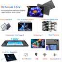 Android 16 Tablet,13.4 inch Large Tablet with Octa-Core Processor, 32GB RAM + 256GB ROM, 10000mAh Battery,1920x1200 IPS, 2.4/5Ghz Dual WiFi/5+8MP/GPS/Gemini AI/Widevine L1, Case Included