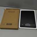 Nicewell Food Scale Digital Weight Grams and oz, 22lb Kitchen Scale for Cooking Baking, 1g/0.1oz Precise Graduation, Sleek Tempered Glass Platform (Black)