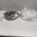 Black Flush Mount Ceiling Light Fixtures, 2-Light Ceiling Mount for Farmhouse with Seeded Glass Lampshade, Industrial Flush Mount Light Fixture Farmhouse for Hallway, Kitchen, Entryway and Foyer