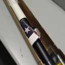 20FT Telescoping Flag Pole for Outside House, Extra Thick Telescopic Flagpole with USA Flag, Inground Outdoor Use, Camper RV, Residential & Commercial, Complete Hardware & Aluminum Top Ball (Black)