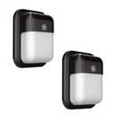 TIERONE Modern LED Wall Pack Light Security Light with Dusk to Dawn Photocell Outdoor Wall Lantern for Patio, Porch, Hallway 12W 1000LM 3000K Daylight Waterproof UL Listed 2 Pack (Bronze)