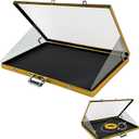 34"x22" Card Show Display Case,Portable Aluminum Trading Card Display Case