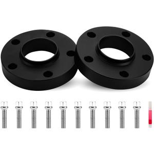 2PCs 25mm Wheel Adapters with 66.6mm Bore 5x112mm for Benz GL63 A180 CLK280 S420 S55 C230 C240, 5 Lugs Wheel Spacers with 14x1.5 Studs (40mm Shank Sphere Seat Type) for Audi A4 S4 A5 S5 S6 S7 A8 S8