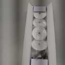 VCELINK TV Cord Hider for Wall Mounted TV, 2.36" (60 mm) Mini White Cable Management Kit Hides TV Wires Push Type, 4 Pack Wall Cord Pass Throughs and 1 Hole Saw Drill Ideal for Mounted TVs, Desks