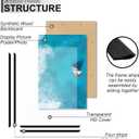 16x24 Picture Frame Set of 2, Scratch-Proof Black Frame Lightweight yet Sturdy Display Poster Artwork 16 x 24 Horizontally/Vertically - Slide-In Strips|2 Packs|Black|16"x24"