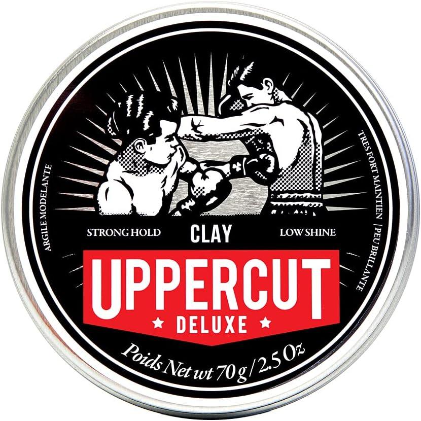 UPPERCUT DELUXE Clay, Strong Hold, Low Shine, Water-Based, 2.5 oz / 70g (2.5 Ounce (Pack of 1))