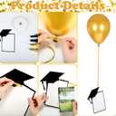 2 x 50 Sets Graduation Photo Display Grad Party Memory Decorations 2026 Graduation Photo Frame Balloon Sets Hanging Picture Display Ceiling Party Decorations for Kindergarten Preschool High School College