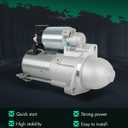 SCITOO Starter Motor 6976 17595 for Hyundai 3.3 3.8 Azera 09 10 & Entourage 09 & Veracruz 09 10 11 8000300 8000327 36100-3C150 36100-3C180 410-12422 17595 12V CW 8-Teeth 1.4KW PMGR