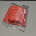 Scrubs for Women Set, V-Neck Top & Jogger Pants, 8 Pockets, Medical Uniform, Workwear for Nurses, Dentists & Pet Care (Small, Orange Red)