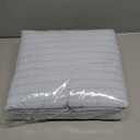 Amazon Basics Duvet Cover Set Jacquard Geometric Microfiber 3-Piece, with 1 Duvet Cover and 2 Pillow Shams, Comforter Not Included, Queen, Blue Striped