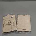 DoubleFill 4 Pack 7 Inch Christmas Gingerbread House Kit, DIY Christmas Village Houses Gingerbread House Include Colorful Pompoms and Water Color Pen for Party Games DIY Gifts (Winter)