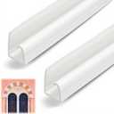 Pangda 2 Pcs Flex J Channel 3/4inch White Moulding 94 Inch Length and Suitable for Curved Doors and Windows