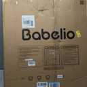Babelio Baby Gate for Doorways and Stairs, 26-40" Auto Close Dog Gate, PressGuard C5, Easy-Install Pressure Mounted Satey Door, No Drilling Safety Gate for Child and Pets, Brown