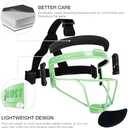 Dinictis Softball Face Mask, Lightweight, Comfortable, with Wide Field Vision, Durable and Safe Face Guards, Premium Protective Softball Fielder's Mask (Apple Green)