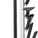 VEVOR Vacuum Stand, Compatible with Dyson G5 V15 V12 V11 V10 V8 V7 V6 Series Upright Vacuums Cleaners & Accessories, Stable Vacuum Stand Holder with 6 Hooks and Non-Slip Footpads, Gray (Silver Tube)