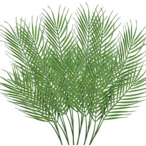 18 Branches 27 Inch Artificial [Palm] [Leave]s 6 PCS Large Faux / Fake Greenery Tropical [Palm] Tree [Leave]s for [Palm] Wedding Arrangement Jungle Party Decorations