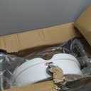 Carex E-Z Lock Toilet Seat and Safety Frame Combo Pack, 5-Inch Height Lift Seat Riser for Elderly and Handicap, Commode Chair For Elderly - Fits and Locks to Round or Elongated Toilets