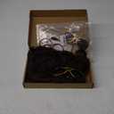 M MISS U HAIR 70s Wigs for Men Disco Wig for Halloween Party Short Brown Feathered Hair with Glasses Gold Necklace Mustache