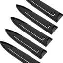 uxcell 5 Pack PP Safety Knife Cover Sleeves, Blade Edge Guards Protector, Universal Knife Sheath for 5" Utility Knife, Black