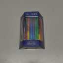 The Dreidel Company Dripless Hanukkah Candles, Multicolored Striped Deluxe Tapered Decorations, 1-Hour Burn Time 45 Menorah Candles for All 8 Nights of Chanukah